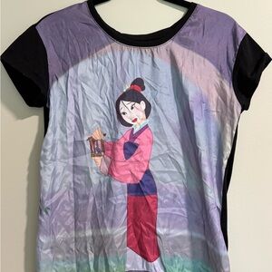 Disney Mulan and Crikee tee silk front hot topic reflection classic t shirt